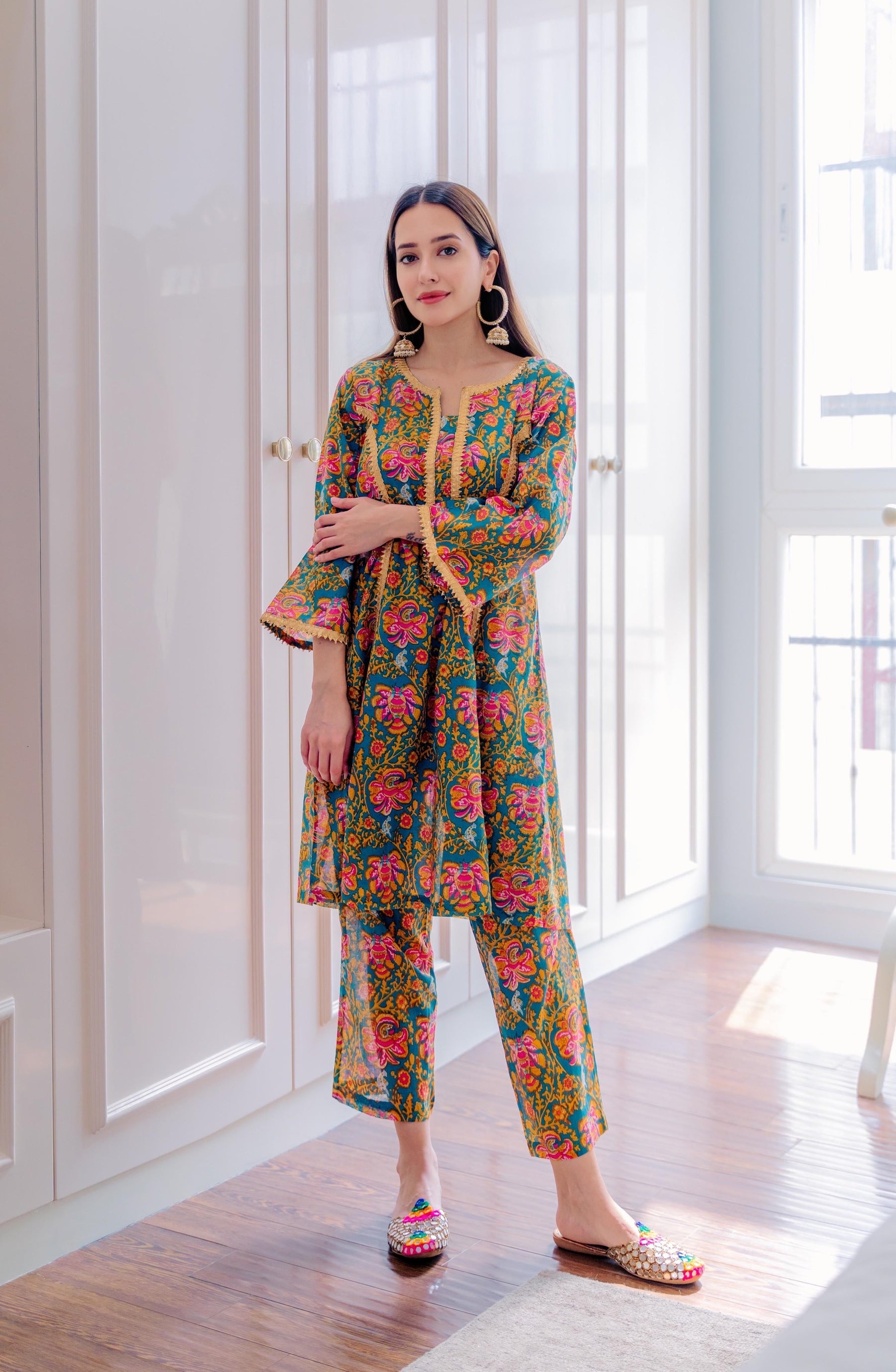 Floral Rush Kurta Pants Set