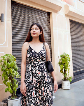 Floral Day Strappy Dress