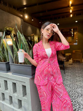 Pink Paisley Print Coord Set