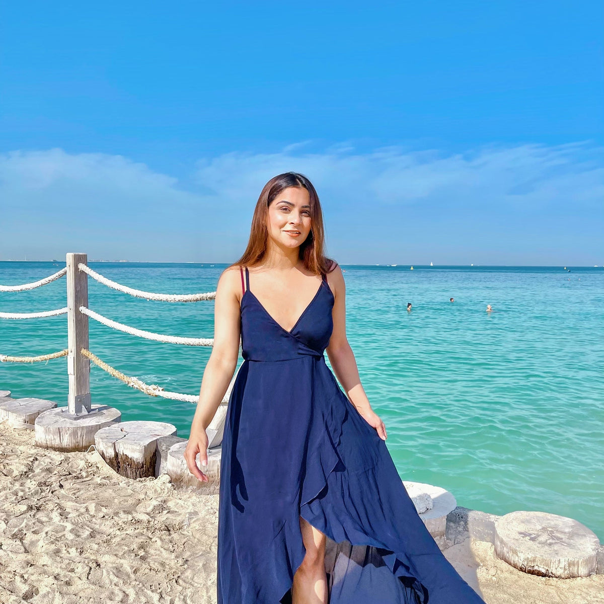 Strappy Blue Beach Dress