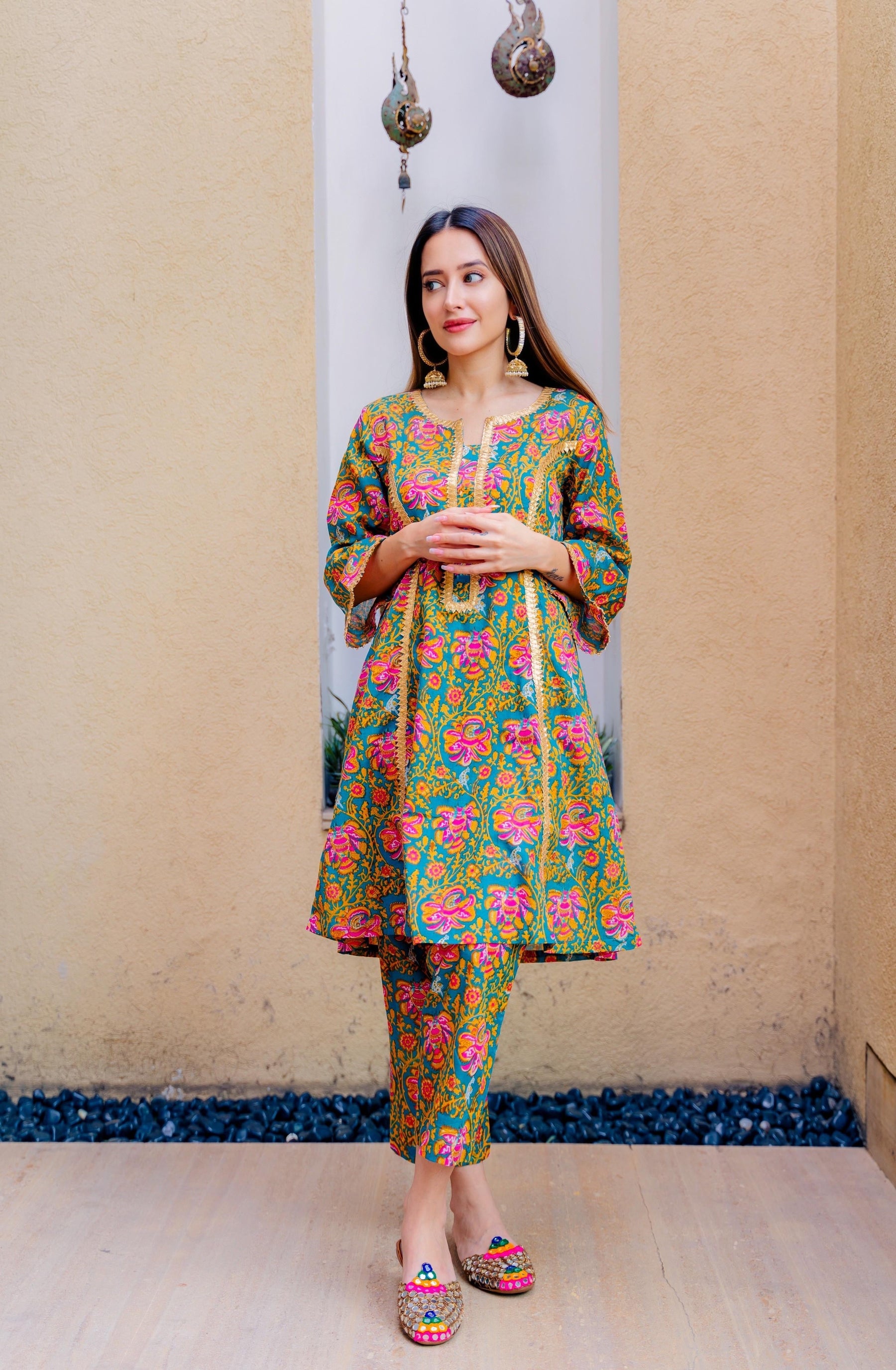 Floral Rush Kurta Pants Set