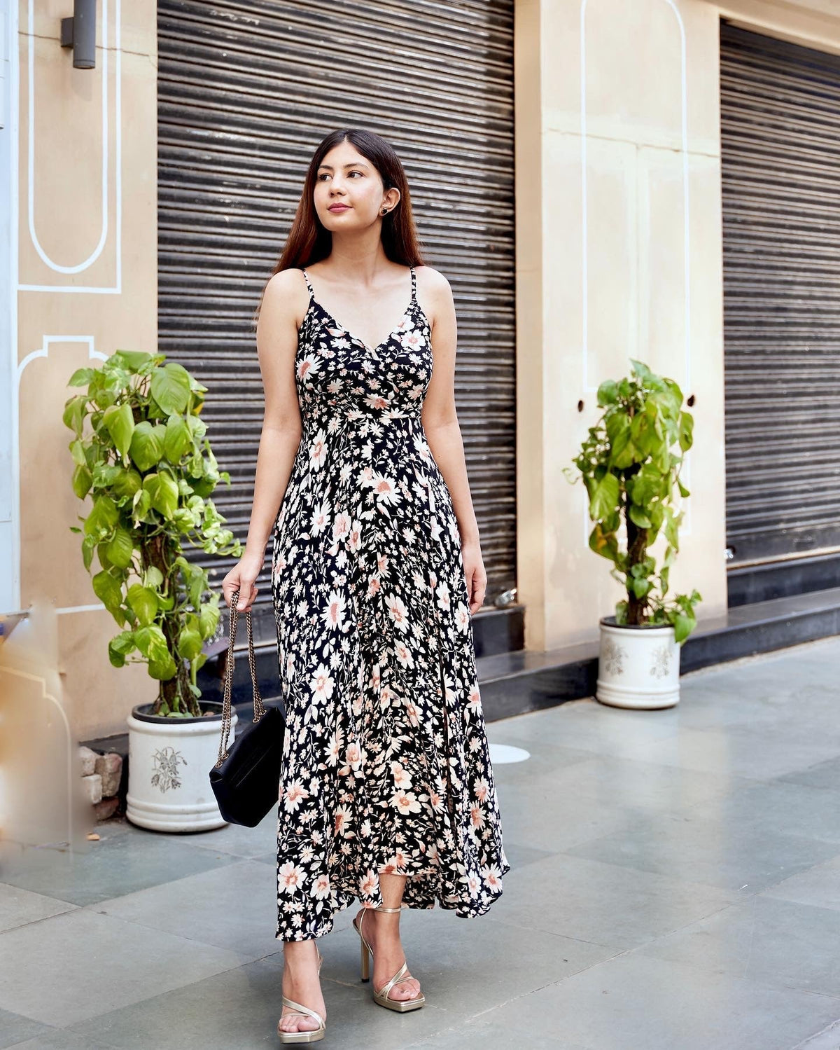 Floral Day Strappy Dress